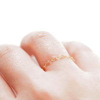 tiny necklace Ring / Chain